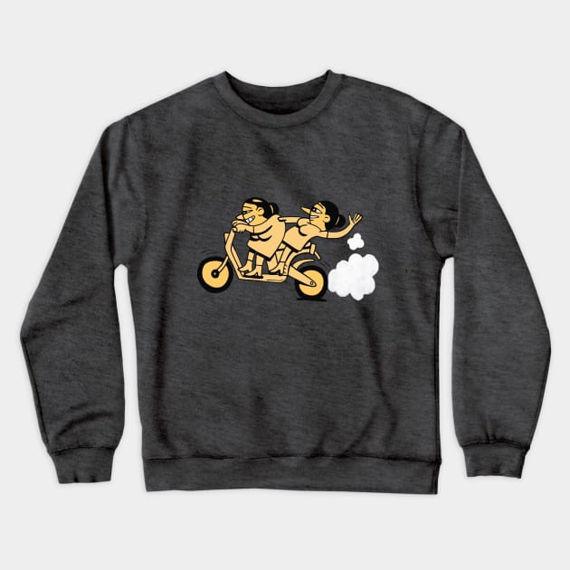 Bikers. Goin for It. Crewneck Sweatshirt by JonDelorme